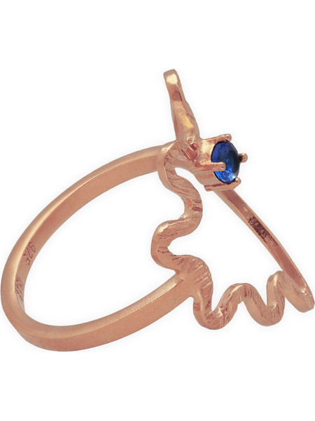 Emmanuela handcrafted for you Γυναικείο Δαχτυλίδι από Ασήμι 925 Ροζ Χρυσό με Ζιργκόν 2126RB6