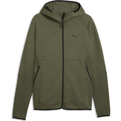 Puma Ανδρική Ζακέτα Φούτερ με Κουκούλα και Φερμουάρ Χακί 693951-86