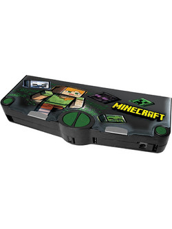 Graffiti Retro Street Minecraft Κασετίνα με 2 Θήκες Μαύρη 268641