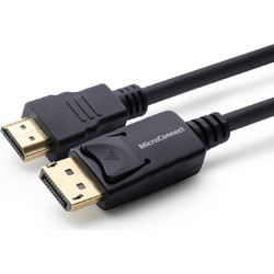 Microconnect Καλώδιο DisplayPort to DisplayPort Male 5m Black 5704174300342