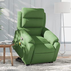 vidaXL Πολυθρόνα Relax με Υποπόδιο Ανακλινόμενη Βελούδινη Πράσινη 3205106