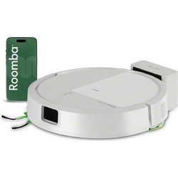 iRobot Roomba 115 Combo Y414240 Σκούπα Ρομπότ για Σκούπισμα & Σφουγγάρισμα με Χαρτογράφηση και Wi-Fi White
