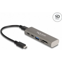 DeLOCK 64236 USB Hub 3.1 USB-C με 5 Θύρες USB-A / USB-C / Card Reader