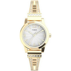 Timex Γυναικείο Ρολόι με Χρυσό Μεταλλικό Μπρασελέ TW2W18700