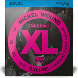 D'Addario EXL-170S Σετ 4 Χορδές Ηλεκτρικού Μπάσου Nickel Plated Steel 45-100" Normal Tension 3/4