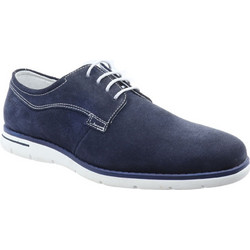 Softies Ανδρικά Σκαρπίνια Derby Δερμάτινα Navy Μπλε 6718