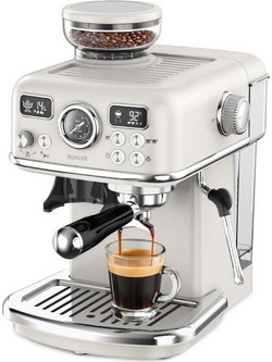 Muhler MCM-599AZ Αυτόματη Μηχανή Espresso 1500W 19bar με Μύλο