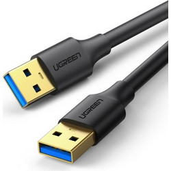 Ugreen US128/10369 Καλώδιο USB-A Male 3.0 to USB-A Male 0.5m Black