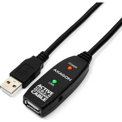 Axagon ADR-210 Καλώδιο USB-A Male 2.0 to USB-A Female 10m Black