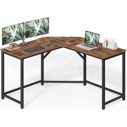 Vasagle Γωνιακό Γραφείο Υπολογιστή Ξύλινο 129x129x76cm LWD124K01V1