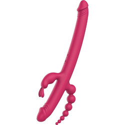 Dream Toys Anywhere Pleasure Vibe Δονητής Rabbit 40cm Ροζ
