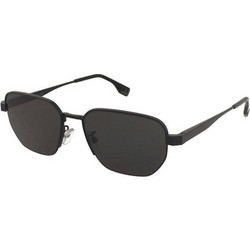 Fendi FE40196U 01A Ανδρικά Γυαλιά Ηλίου Τετράγωνα Μεταλλικά Μαύρα με Μαύρο Φακό