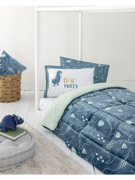 Nima Παιδικό Κουβερτοπάπλωμα Μονό 160x220 Dino Party