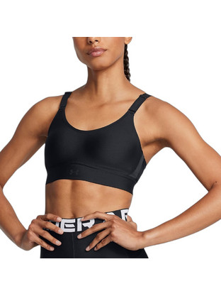 Under Armour Infinity 2.0 Αθλητικό Μπουστάκι με Μέτρια Στήριξη & Ελαφριά Ενίσχυση Μαύρο 1384123-002