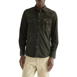 Wrangler Ανδρικό Πουκάμισο Κοτλέ Μακρυμάνικο Overshirt Χακί 112386901-ROSIN