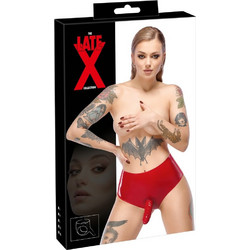 LateX Εσώρουχο Strap On με Dildo 15cm Κόκκινο