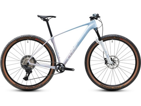 Cube Reaction C:62 Race 2027 Mountain Bike 29" Carbon με 12 Ταχύτητες και Δισκόφρενα Λευκό Royal Blue