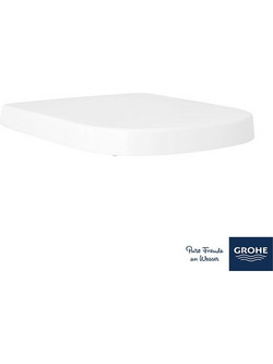 GROHE Ceramic Καπάκι Λεκάνης D-Shape Πλαστικό Soft Close Λευκό 39330002