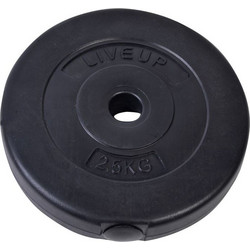 LiveUp Δίσκος Πλαστικοποιημένος 2.5kg Φ25mm