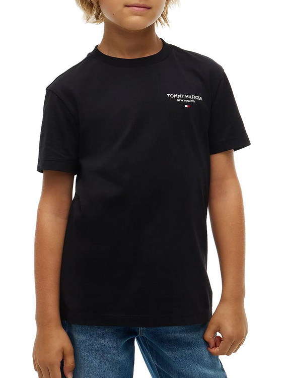 Tommy Hilfiger Παιδικό T-Shirt Κοντομάνικο Μαύρο KB0KB10646-BDS