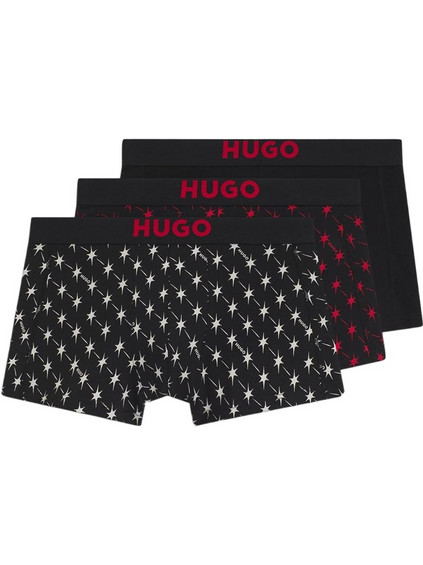 Hugo Boss Ανδρικά Μποξεράκια Σετ 3Pack Μαύρα 50549140-641