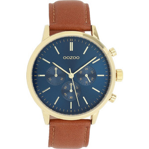 Oozoo Timepieces Ανδρικό Ρολόι Χρονογράφος με Καφέ Μεταλλικό Μπρασελέ C11707 Oozoo Timepieces Ανδρικό Ρολόι Χρονογράφος με Καφέ Μεταλλικό Μπρασελέ C11707