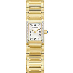 Bulova Γυναικείο Ρολόι με Χρυσό Μεταλλικό Μπρασελέ 98R301