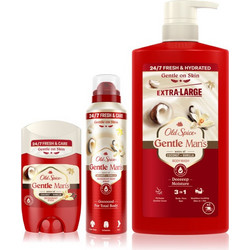 Old Spice Gentle Man's Coconut & Vanilla Shower Gel 800ml + Deodorant 140ml + Deodorant 50ml
