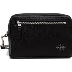 Calvin Klein Pebbled Signature Ανδρικό Νεσεσέρ με Θήκες 21x5x15cm Μαύρο