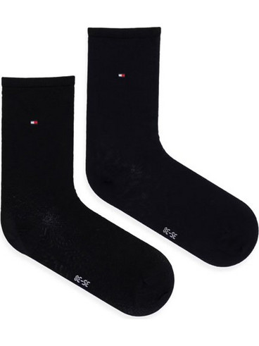Tommy Hilfiger Γυναικείες Κάλτσες Μαύρες 2Pack 701242181-001