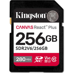 Kingston Canvas React Plus SDXC 256GB Class 10 U3 V60 UHS-II 280MB/s