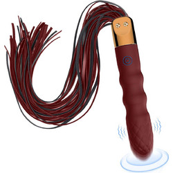 Kinksters Virbating Flogger Δονητής 28.5cm Καφέ