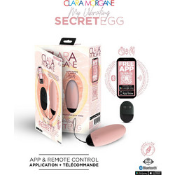 Clara Morgane My Vibrating Secret Δονητής Egg για Ζευγάρια με App Control 7.9cm Ροζ