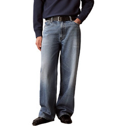 Calvin Klein Ανδρικό Τζιν Παντελόνι Loose Εφαρμογή Μπλε LV04RF776G-XAJ