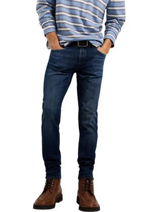 Pepe Jeans Ανδρικό Τζιν Παντελόνι Κανονική Εφαρμογή Navy Μπλε PM2084566-000