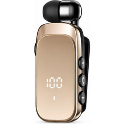 K20 Ακουστικό Bluetooth In Ear Πέτου Brown