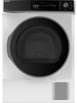 Sharp KD-NHH9S7GW2-GR Στεγνωτήριο Ρούχων 9kg A++