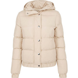 Urban Classics Γυναικείο Μπουφάν Χειμωνιάτικο Puffer Μακρύ Μπεζ TB8714-02903
