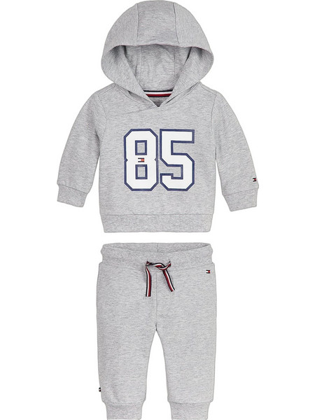 Tommy Hilfiger Βρεφικό Σετ Φόρμας Χειμωνιάτικο Πολύχρωμο KN0KN01278-P01