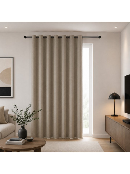 Lucktora Κουρτίνα Συσκότισης με Τρουκς 270x265 A6010-025 Μπεζ