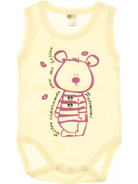 Biyo Kids Teddy Φορμάκι Εσώρουχο Αμάνικo για Κορίτσι Μπεζ 33080
