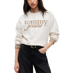 Tommy Jeans Γυναικείο Φούτερ Εκρού DW0DW23304-YBH