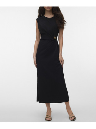Vero Moda Midi Φόρεμα για Γάμο / Βάπτιση Μαύρο 10353002