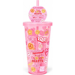 Sunkissed Love Hearts Drinking Cup Hand Cream 30ml + Lip Balm 10gr + Nail File