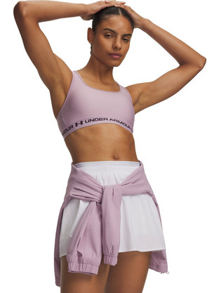 Under Armour Crossback Αθλητικό Μπουστάκι με Μέτρια Στήριξη Λιλά 1361034-698
