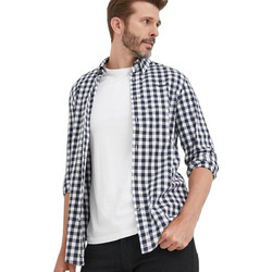 Pepe Jeans Ανδρικό Πουκάμισο Βαμβακερό Καρό Μακρυμάνικο Slim Fit Overshirt Ανθρακί PM307516-594