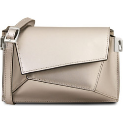 Tuscany Leather Γυναικείο Τσαντάκι Χιαστί Δερμάτινο Χρυσό με Στενό Λουρί TL142618