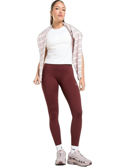 Nike One Seamless Γυναικείο Κολάν Μακρύ Ψηλόμεσο Καφέ HJ9195-658
