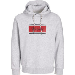 Jack & Jones Ανδρικό Φούτερ με Κουκούλα & Τσέπες Γκρι 12298423
