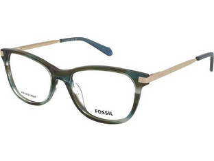 Fossil FOS7224 2NL Γυναικείος Σκελετός Γυαλιών Οράσεως Κοκάλινος Μεταλλικός Χρυσός Πράσινος